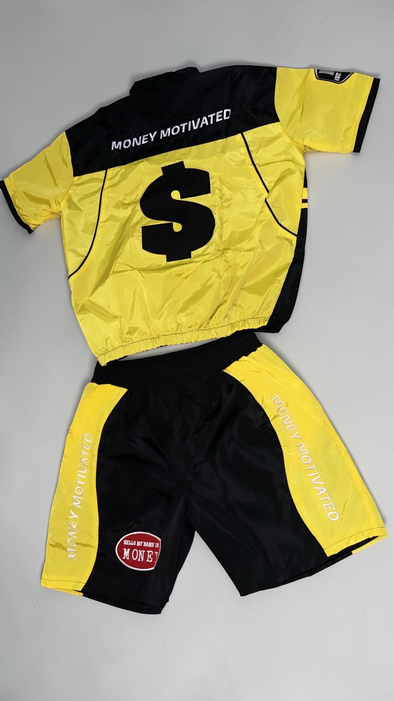 Black & Yellow Short Sleeve Track