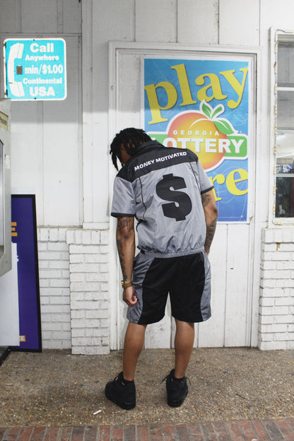 Black & Grey Short Sleeve Track