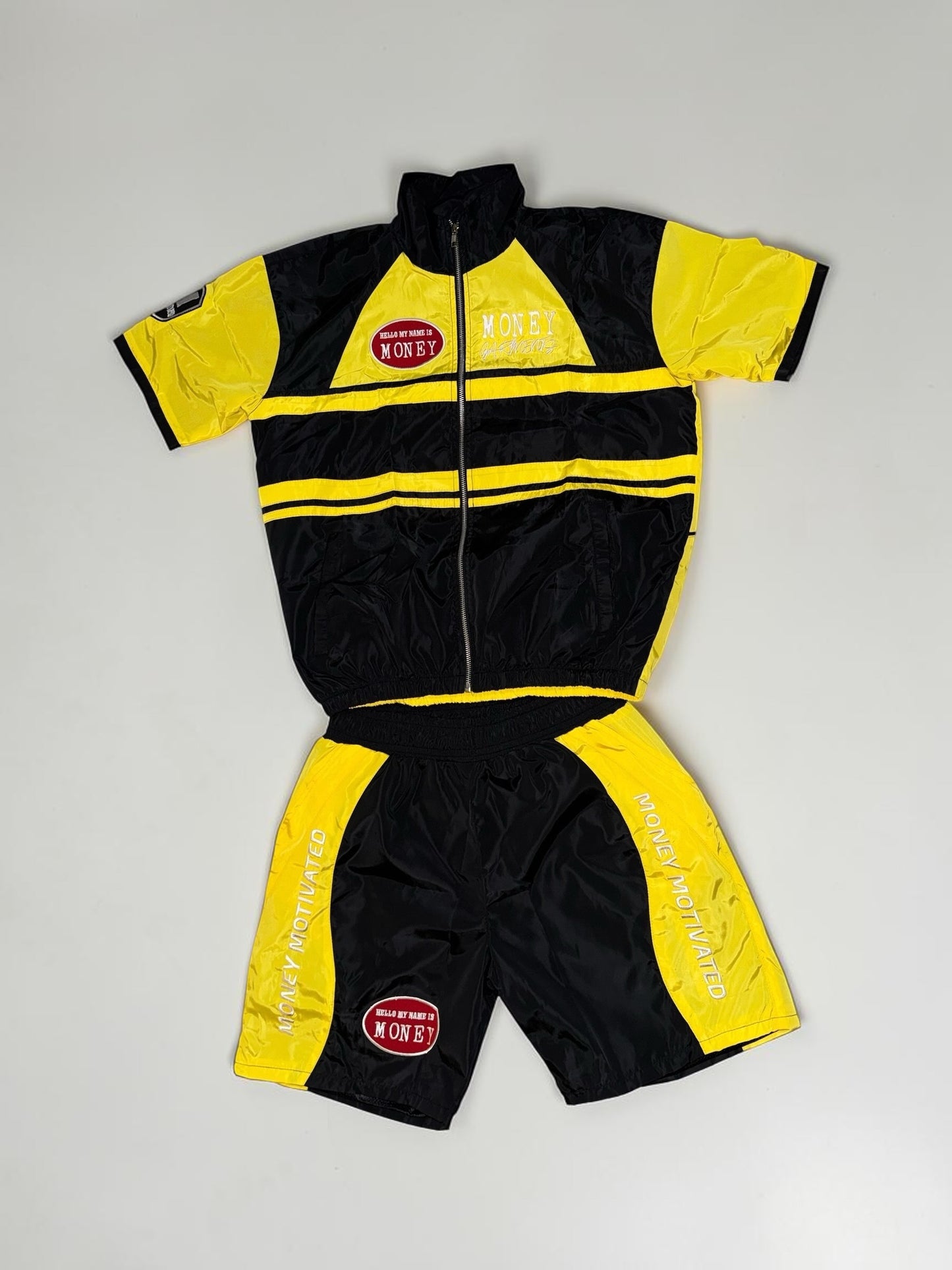 Black & Yellow Short Sleeve Track