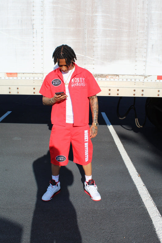 Red Dickie Set